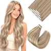 image:imageVe Sunny Hair Tape in Extensions Brown Highlight Blonde 50g 20Pcs Remy1D Tape18613