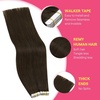 image:imageVe Sunny Hair Tape in Extensions Brown Highlight Blonde 50g 20Pcs Remy1D Tape4