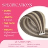 image:imageVe Sunny Hair Tape in Extensions Brown Highlight Blonde 50g 20Pcs Remy1D Tape8AP60
