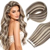 image:imageVe Sunny Hair Tape in Extensions Brown Highlight Blonde 50g 20Pcs Remy1D Tape8AP60