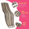 image:imageVe Sunny Hair Tape in Extensions Brown Highlight Blonde 50g 20Pcs Remy1D Tape8AP60