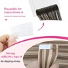 image:imageVe Sunny Hair Tape in Extensions Brown Highlight Blonde 50g 20Pcs Remy1D Tape8AP60