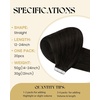 image:imageVe Sunny Hair Tape in Extensions Brown Highlight Blonde 50g 20Pcs Remy1E Tape2