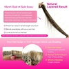 image:imageVe Sunny Human Hair Clip in Extensions Auburn Natural Straight 16 InchA1 33 Dark Reddish Auburn