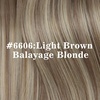image:imageVe Sunny Seamless Clip ins Human Hair Platinum Blonde Straight 18 InchV1A 6606 Sunset Grove Chestnut Mix Platinum