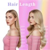 image:imageVe Sunny Seamless Clip ins Human Hair Platinum Blonde Straight 18 InchV1A 6606 Sunset Grove Chestnut Mix Platinum