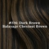 image:imageVe Sunny Seamless Clip ins Human Hair Platinum Blonde Straight 18 InchV1B 226 Warm Hearth Brown Balayage
