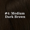 image:imageVe Sunny Seamless Clip ins Human Hair Platinum Blonde Straight 18 InchV2B 4 Medium Dark Brown