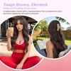 image:imageVe Sunny Seamless Clip ins Human Hair Platinum Blonde Straight 18 InchV2E Smoky Ash Brown