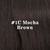 image:imageVe Sunny Seamless Clip ins Human Hair Platinum Blonde Straight 18 InchV2E Smoky Ash Brown