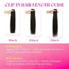 image:imageVe Sunny Seamless Clip ins Human Hair Platinum Blonde Straight 18 InchV3B 1BSliver1B Black Balayage Void Silver
