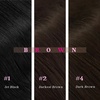 image:imageVe Sunny Seamless Clip ins Human Hair Platinum Blonde Straight 18 InchV3C 1 Jet Black