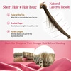 image:imageVe Sunny Seamless Clip ins Human Hair Platinum Blonde Straight 18 InchV3C 1 Jet Black