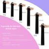 image:imageVe Sunny Seamless Clip ins Human Hair Platinum Blonde Straight 18 InchV3C 1 Jet Black