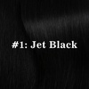 image:imageVe Sunny Seamless Clip ins Human Hair Platinum Blonde Straight 18 InchV3C 1 Jet Black