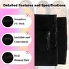image:imageVe Sunny Seamless Clip ins Human Hair Platinum Blonde Straight 18 InchV3C 1 Jet Black