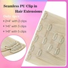 image:imageVe Sunny Seamless Clip ins Human Hair Platinum Blonde Straight 18 InchV5A 60 Moonlit Platinum Glow