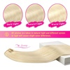 image:imageVe Sunny Seamless Clip ins Human Hair Platinum Blonde Straight 18 InchV5A 60 Moonlit Platinum Glow