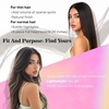 image:imageVe Sunny Seamless Clip ins Human Hair Platinum Blonde Straight 18 InchV5A 60 Moonlit Platinum Glow