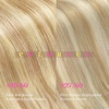 image:imageVe Sunny Seamless Clip ins Human Hair Platinum Blonde Straight 18 InchV5B P2760 Sunlit Honey Blonde Highlights