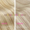 image:imageVe Sunny Seamless Clip ins Human Hair Platinum Blonde Straight 18 InchV5C P18613 Honeyed Blonde Highlight