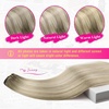 image:imageVe Sunny Seamless Clip ins Human Hair Platinum Blonde Straight 18 InchV6B SUN Arctic Haze Blonde