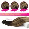 image:imageVe Sunny Seamless Clip ins Human Hair Platinum Blonde Straight 18 InchV7A 1B427 Natural Black Ombre Brown Balayage Blonde