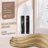 image:imageVe Sunny Seamless Clip ins Human Hair Platinum Blonde Straight 18 InchY1 P2760 Sunlit Honey Highlights