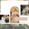 image:imageVe Sunny Seamless Clip ins Human Hair Platinum Blonde Straight 18 InchY1 P2760 Sunlit Honey Highlights