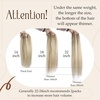 image:imageVe Sunny Seamless Clip ins Human Hair Platinum Blonde Straight 18 InchY1 P2760 Sunlit Honey Highlights
