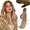 Genius-#6/60/6-Medium Brown Balayage Platinum Blonde