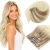 image:imageSunny Hair Clip in Hair Extensions Real Human Hair Ombre 18 Inch 135g