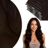 image:imageVe Sunny Genius Human Hair Extensions Clip ins Balayage 14 InchW4B 4A Medium Brown