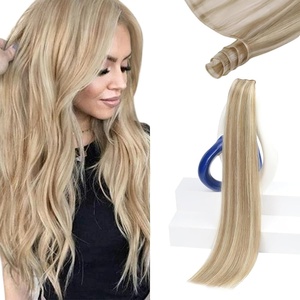 image:imageSunny Hair 18 Inch Genius Weft Hair Extensions Human Hair Blonde 60GGenius 1622Golden Blonde Highlights