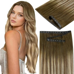 image:imageSunny Hair 18 Inch Genius Weft Hair Extensions Human Hair Blonde 60GPU Butterfly Bala 3822Cool Brown Ombre Blonde