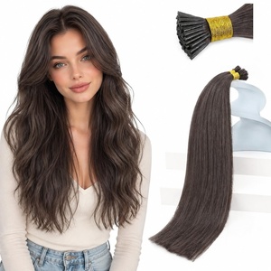 image:imageSunny Hair 20 Inch I Tip Hair Extensions Human Hair Mocha Brown