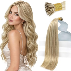 image:imageSunny Hair I Tip Human Hair Extensions Golden Blonde Highlight 18 Inch