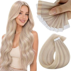 image:imageSunny Hair Tape in Hair Extensions Ash Blonde Highlight Bleach Blonde