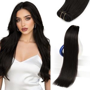 image:imageSunny Hair Weft Hair Extensions Human Hair Dark Brown With BlondeA11BNatural Black