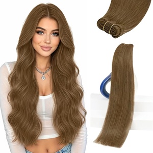 image:imageSunny Hair Weft Hair Extensions Human Hair Dark Brown With BlondeA28Light Brown