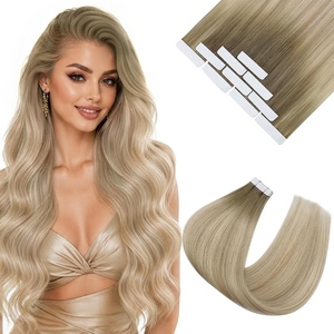 image:imageVe Sunny Hair Tape in Extensions Brown Highlight Blonde 50g 20Pcs Remy1C TapeSun