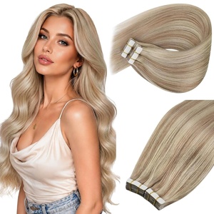 image:imageVe Sunny Hair Tape in Extensions Brown Highlight Blonde 50g 20Pcs Remy1D Tape18613