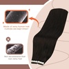 image:image2 Packs Tape in Hair Extensions and Human Hair Ponytail Dark Brown 80g 14inch