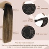 image:imageBundle 2Packs Clip in Hair Extensions 1B427 16inch 7Pcs 120G Ponytail Hair Extensions the Same Color 16inch 80G