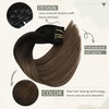 image:imageBundle 2Packs Clip in Hair Extensions 1B427 16inch 7Pcs 120G Ponytail Hair Extensions the Same Color 16inch 80G