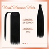image:imageBundle 2Packs Human Hair Weft Extensions and Ponytail Hair Extensions Black 14inch 80G