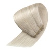 image:imageBundle 2Packs Human Hair Weft Extensions and Ponytail Hair Extensions Platinum Blonde 22inch 80G