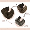 image:imageBundle 2Packs Tape in Hair Extensions and Ponytail Hair Extensions Dark Brown 16inch 80G