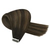 image:imageBundle 2Packs Tape in Hair Extensions and Ponytail Hair Extensions Dark Brown 16inch 80G