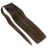image:imageClip in Hair Extensions and Ponytail Hair Extensions Brown Ombre 200G
